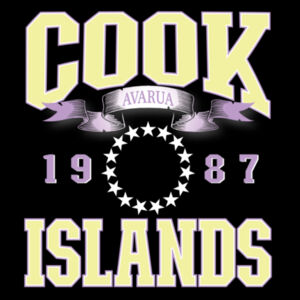 Cook Islands PASTEL - Mens Block T shirt Design