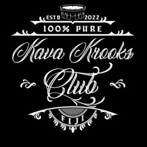 Kava Krooks Club - White - Mens Block T shirt Design