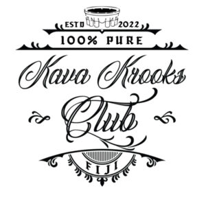 Kava Krooks Club - Black - Mens Block T shirt Design