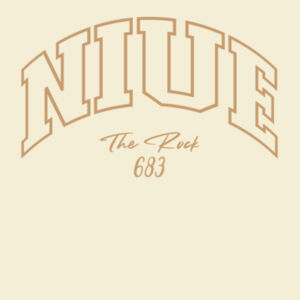 Niue The Rock 683 - Mens Heavy Long Sleeve Tee Design