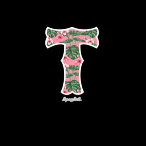Tuvalu Pink Hibiscus - Mens Staple T shirt Design