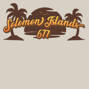 Solomon Islands Sunset Palms - Mens Supply Hood Design