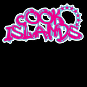 Cook Islands 682 - pink graffiti - Mens Relax Hood Design