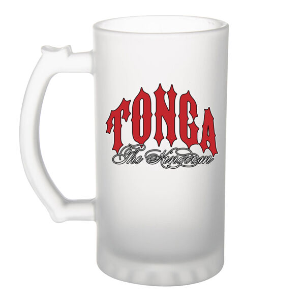 The Kingdom - TONGA - Frosted Glass Beer Mug Thumbnail