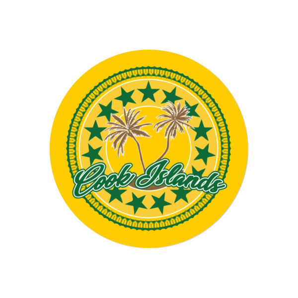 Cook Islands STAMP - Coaster - Round Hardboard Thumbnail