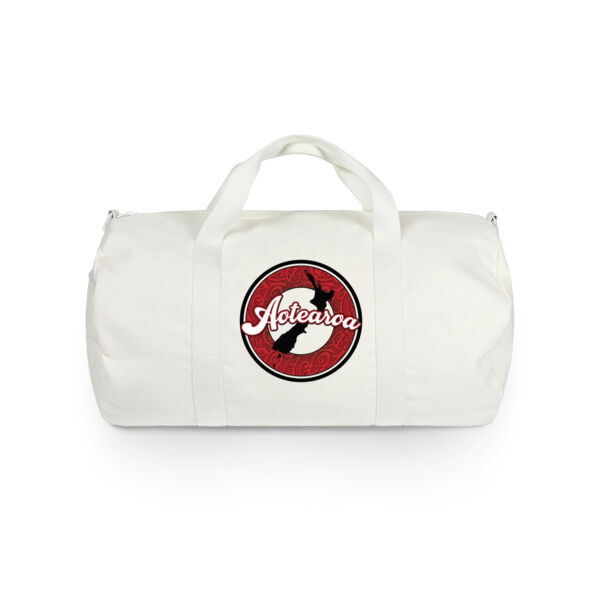 Aotearoa - NZ STAMP - Canvas Duffel Bag Thumbnail