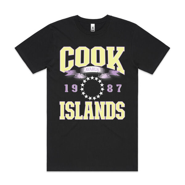 Cook Islands PASTEL - Mens Block T shirt Thumbnail