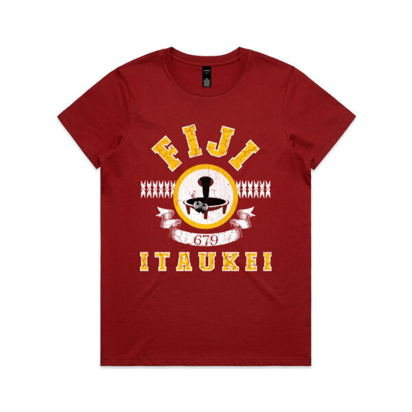 Fiji - iTaukei 679 - Vintage - Womens Maple Tee Thumbnail
