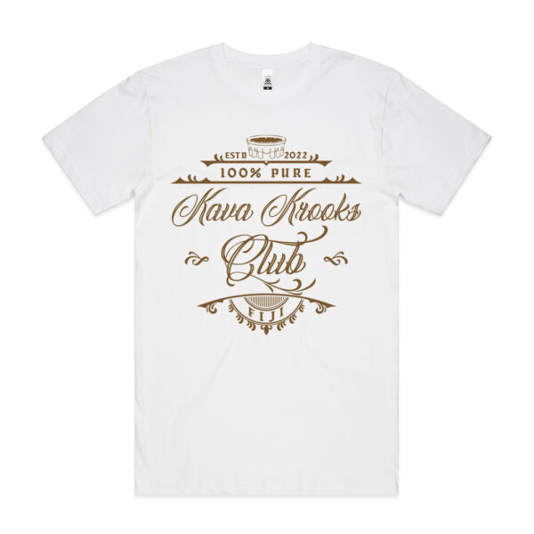 Kava Krooks Club - Brown - Mens Block T shirt Thumbnail