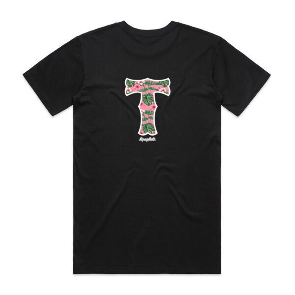 Tokelau Pink Hibiscus - Mens Staple T shirt Thumbnail