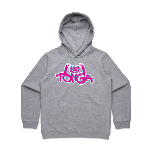 Tonga 676 - pink graffiti -  Kids Supply Hoodie Thumbnail
