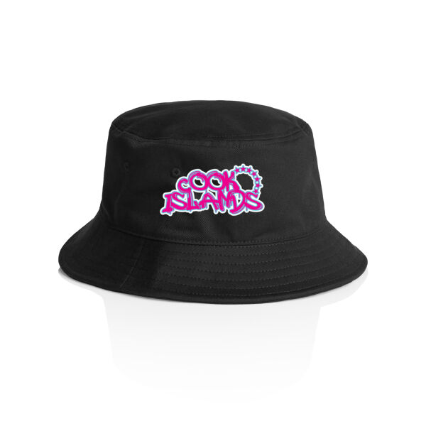 Cook Islands pink graffiti - AS Colour Bucket Hat Thumbnail