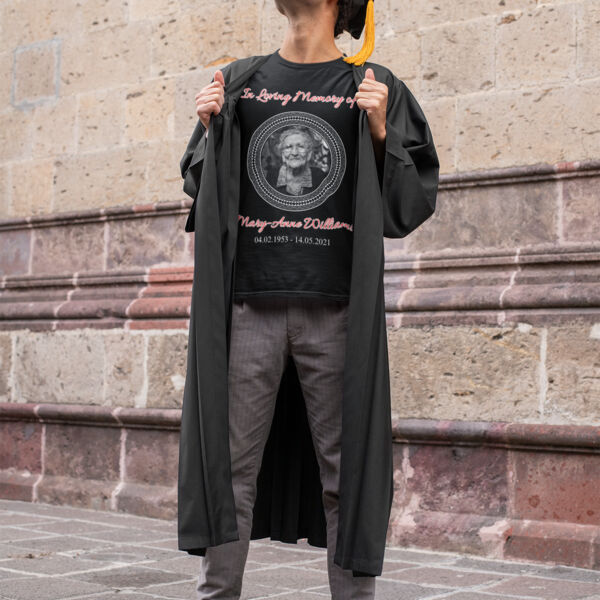 Memorial T-Shirt - Personalise: You choose Polynesian or Māori Border (Dark) Thumbnail